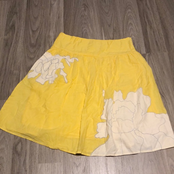 *TWO* skirts. Yellow size 4, black side Small. - Picture 2 of 9